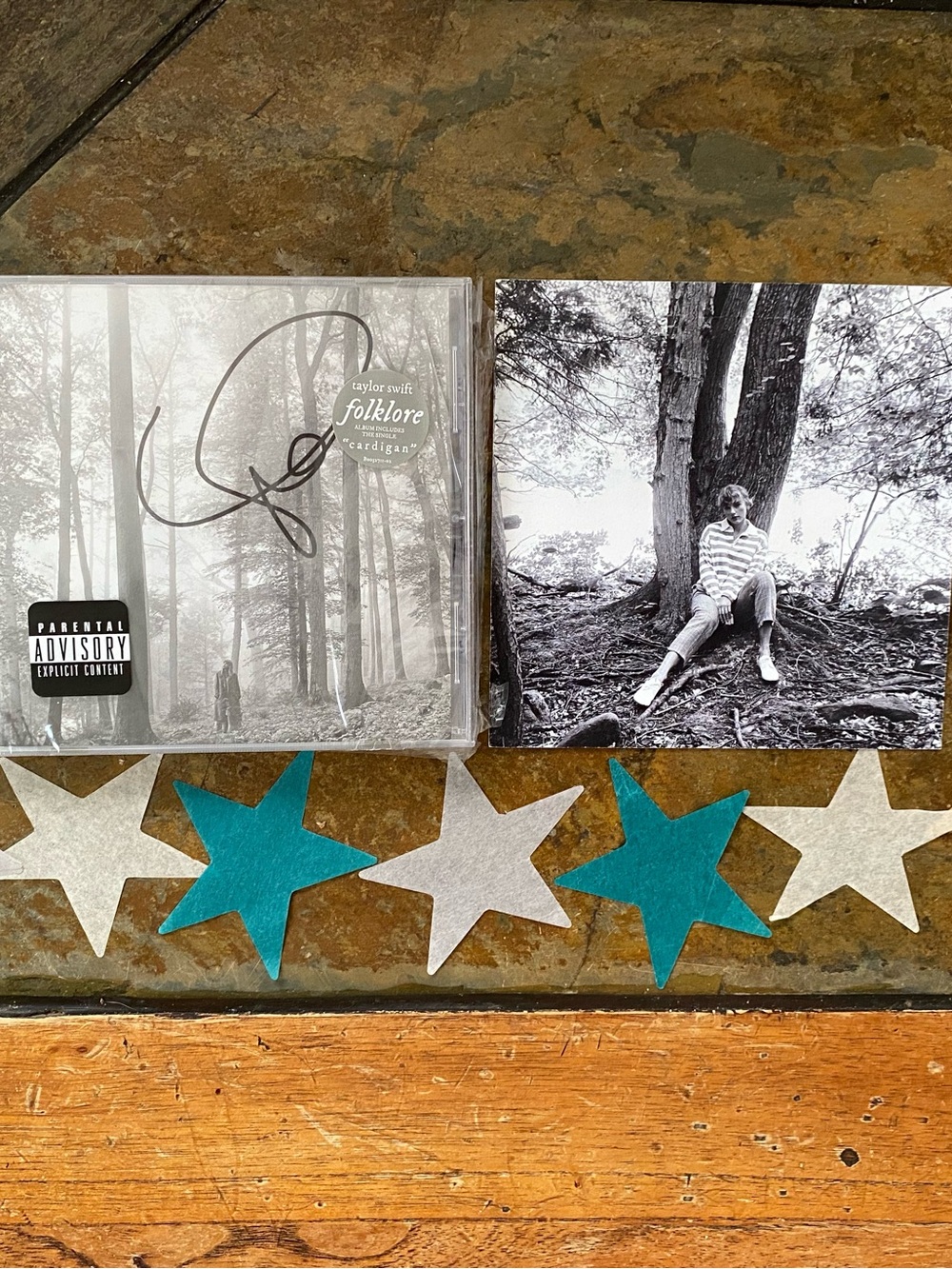Taylor Swift Signed Folklore CD W/ Card & Confetti